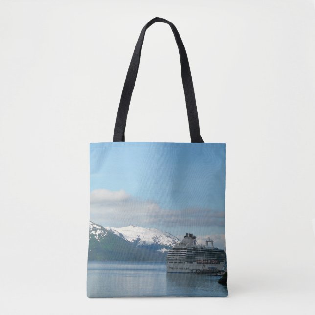 Bolso De Tela Fotografía de viajes de crucero en Alaska (Anverso)