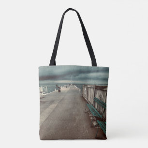 Bolso De Tela Fotografía del muelle de Lakeside