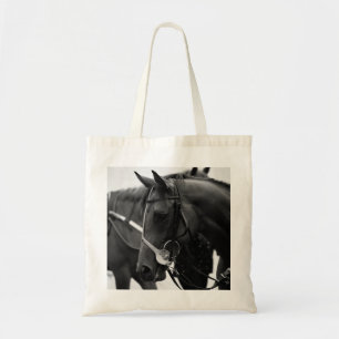 Bolso De Tela Fotografía del perfil del caballo de carreras