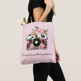 Bolso De Tela Fotografía floral Empresa Nombre Cámara