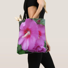 Bolso De Tela Fotografía floral rosa