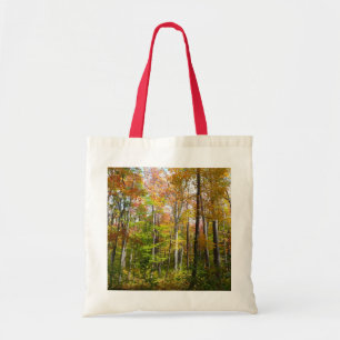 Bolso De Tela Fotografía paisajística de otoño en el bosque otoñ
