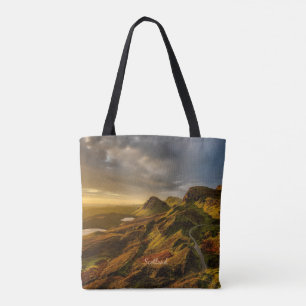 Bolso De Tela Fotografía panorámica de Escocia