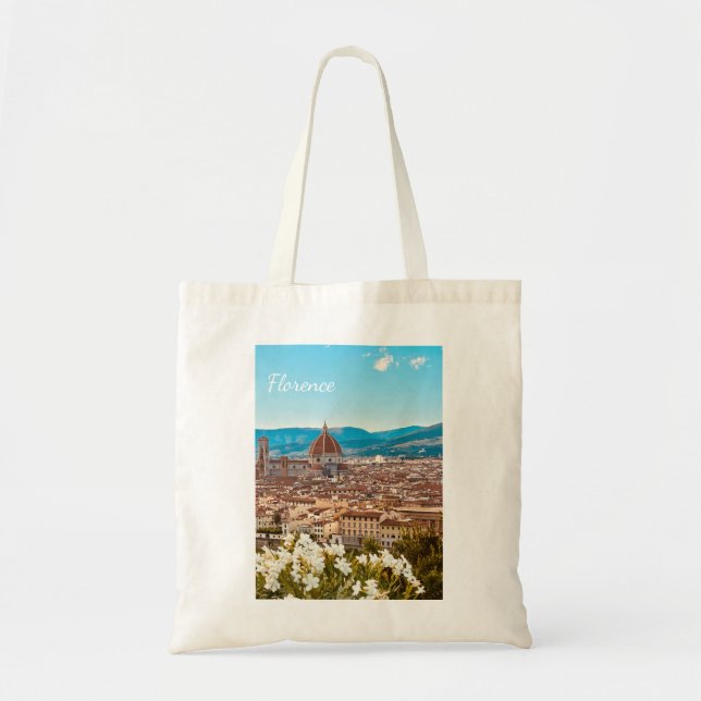 Bolso De Tela Fotografía personalizada de Florencia en Italia (Frente)