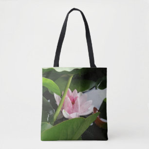 Bolso De Tela Fotografía rosa de Lotus Floral