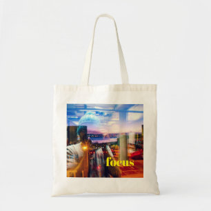 Bolso De Tela Fotógrafo abstracto del amanecer en la ciudad