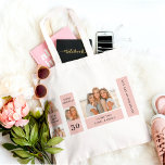 Bolso De Tela Fotos de Collage Friend | Regalo de cumpleaños fel<br><div class="desc">Fotos de Collage Friend | Feliz regalo de cumpleaños.Haz especial el cumpleaños de tu amigo con este regalo hecho por el personalizado que incluye un collage de tus momentos favoritos juntos! Este regalo personalizado de cumpleaños con temática rosa está disponible exclusivamente en Zazzle, y es la manera perfecta de mostrarle...</div>