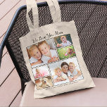 Bolso De Tela Fotos de mamá personalizadas<br><div class="desc">A mamá le encantará este collage de fotos personalizados en la bolsa. Personaliza con 6 fotos de sus hijos,  familiares,  mascotas,  etc.,  y personalizar la expresión "Te amo" o "Te amamos",  y si se llama "Mamá",  "Mami",  "Mamá",  etc. También puedes agregar los nombres de sus hijos.</div>