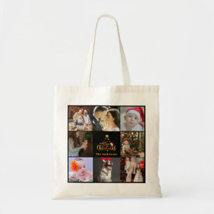 Bolso De Tela Fotos de varias vacaciones   Feliz Navidad   Tote 