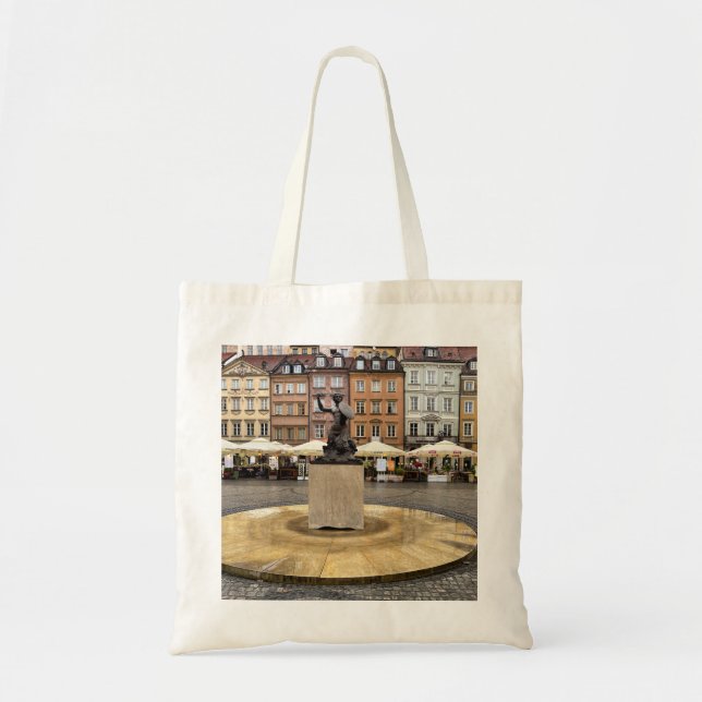 Bolso De Tela Fotos de Varsovia de la sirena Polonia Europa (Frente)