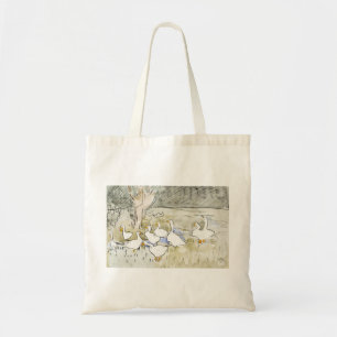 Bolso De Tela Fotos del pato blanco dibujadas a mano Clipart Fam