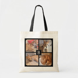 Bolso De Tela Fotos del perro Personalizado Mascota monograma su