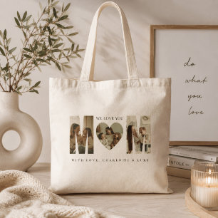 Bolso De Tela Fotos Personalizadas de Moda TE AMAMOS Mamá