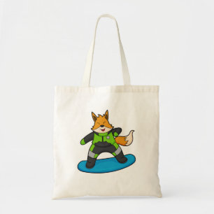 Bolso De Tela Fox como Snowboarder con Snowboard