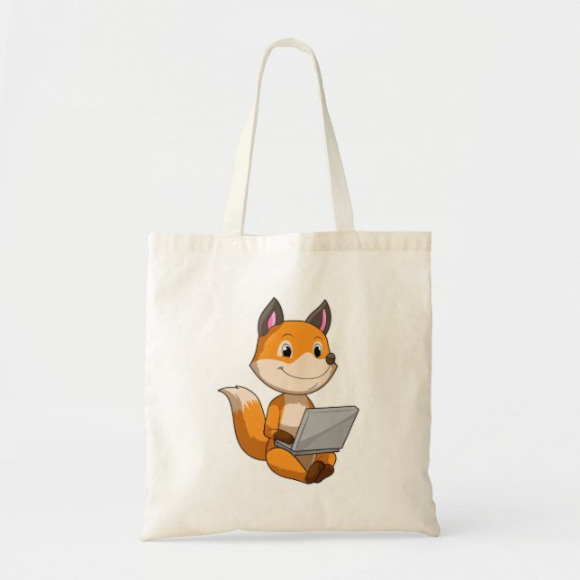 Bolso De Tela Fox con portátil (Frente)