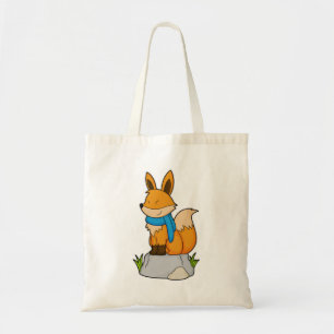 Bolso De Tela Fox con Scarf en la roca