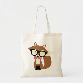 Bolso De Tela Fox de Brown del inconformista de la pajarita y de