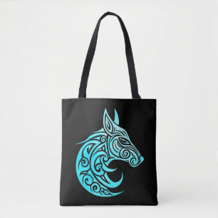 Bolso De Tela Fox de invierno nórdico céltico