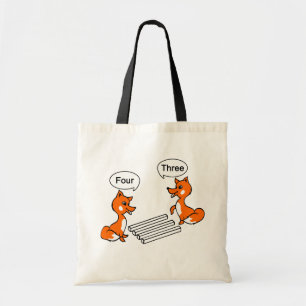 Bolso De Tela Fox del truco de la ilusión óptica