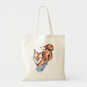 Bolso De Tela Fox en calcetines