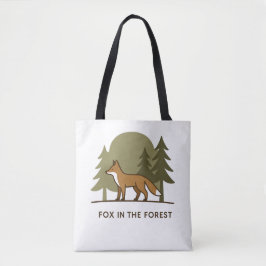 Bolso De Tela Fox en el bosque