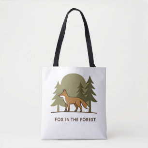 Bolso De Tela Fox en el bosque
