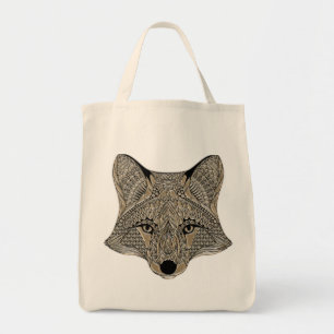 Bolso De Tela Fox Face metálico