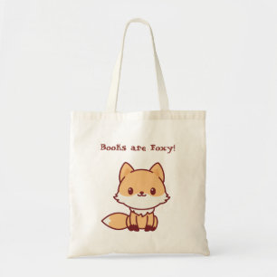 Bolso De Tela Fox lindo con el texto de encargo