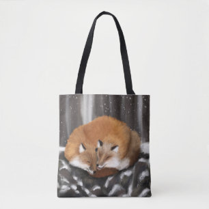 Bolso De Tela Fox Love on Stone Haven