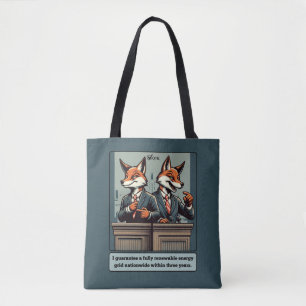 Bolso De Tela Fox presidencial - Gracioso animal satírico
