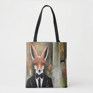 Bolso De Tela Fox roja con Martini