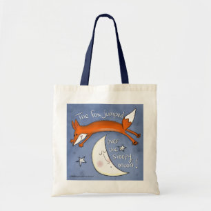 Bolso De Tela Fox saltó sobre la luna