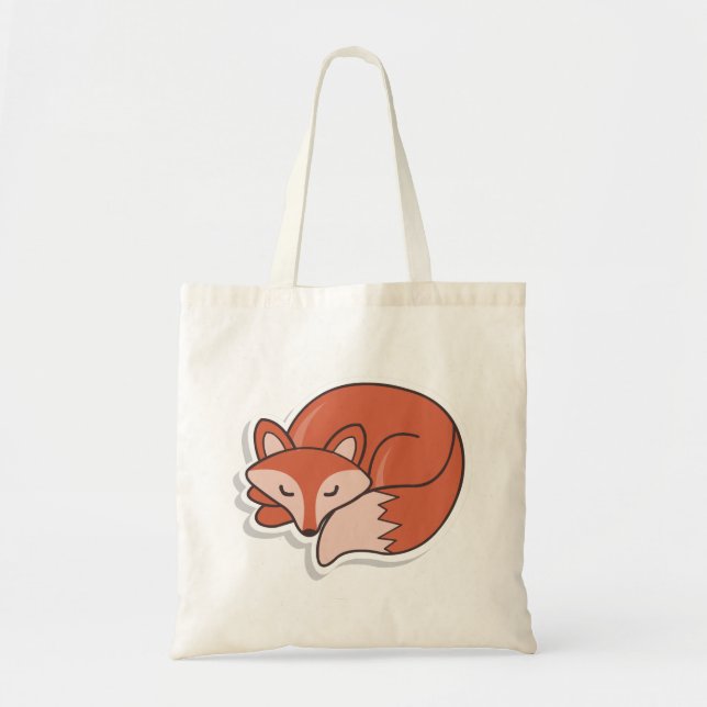 Bolso De Tela Fox Sleeping (Frente)