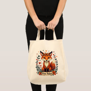 Bolso De Tela Fox Tales Boho Woodland Animal Art