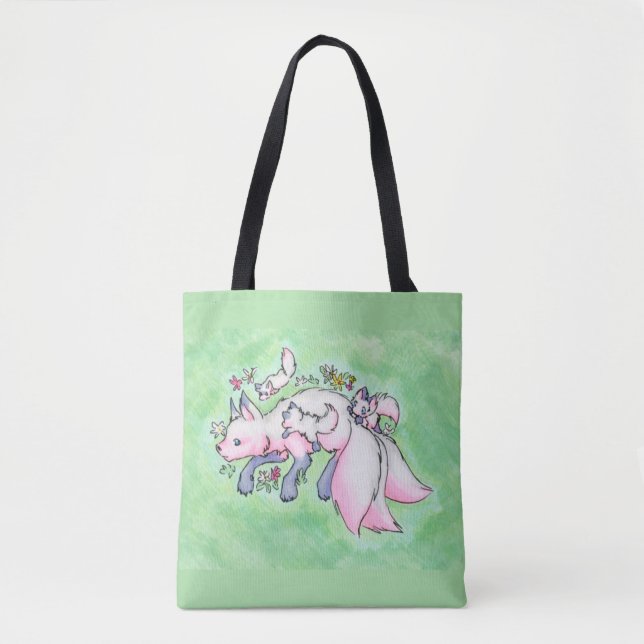 Bolso De Tela Fox Tote Bag (Anverso)