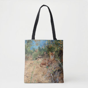 Bolso De Tela Foxes, Bruno Liljefors