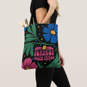 Bolso De Tela Foxtrot Delta Tango Flower Boho