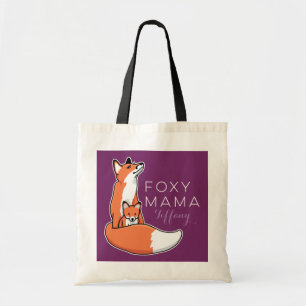Bolso De Tela Foxy Mama Rojo Fox con pimiento, personalizado