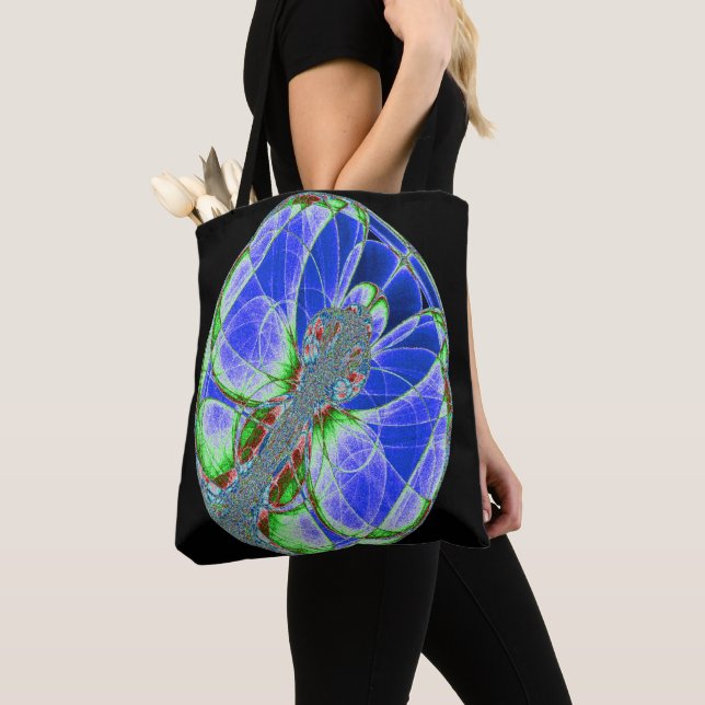 Bolso De Tela Fractal Capullo de Mariposa (Detalle)
