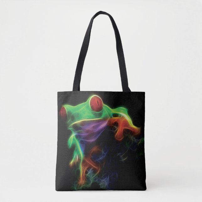 Bolso De Tela Fractal de rana de árbol (Anverso)