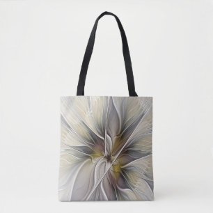 Bolso De Tela Fractal Floral, Flor Fantasía con Colores de la Ti