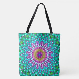 Bolso De Tela Fractal Mandala 3