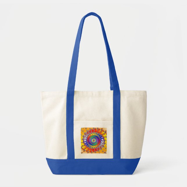 Bolso De Tela Fractal psicodélico (Frente)