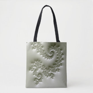 Bolso De Tela Fractal verde pálido