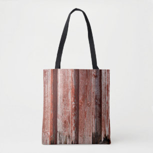 Bolso De Tela Fragment of an old painted wooden wall. Background