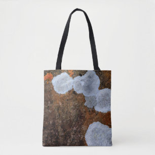 Bolso De Tela Fragmento de piedra marrón y blanca