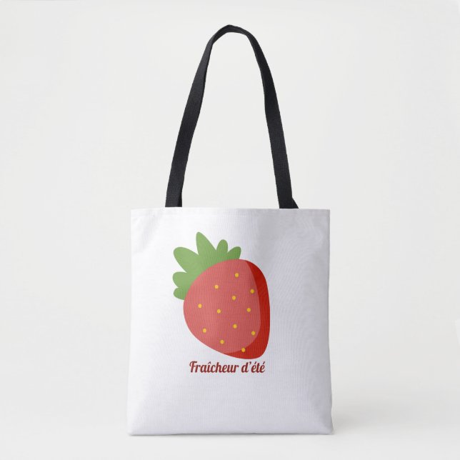 Bolso De Tela Fraise Fraîcheur d'été (Anverso)