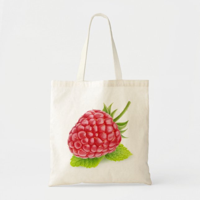 Bolso De Tela Frambuesa y menta (Frente)