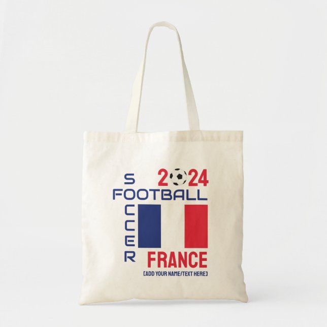 Bolso De Tela FRANCE Football Custom Name 2024 Any Year (Frente)