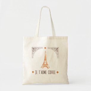 Bolso De Tela Francés I Love Coffee Bag